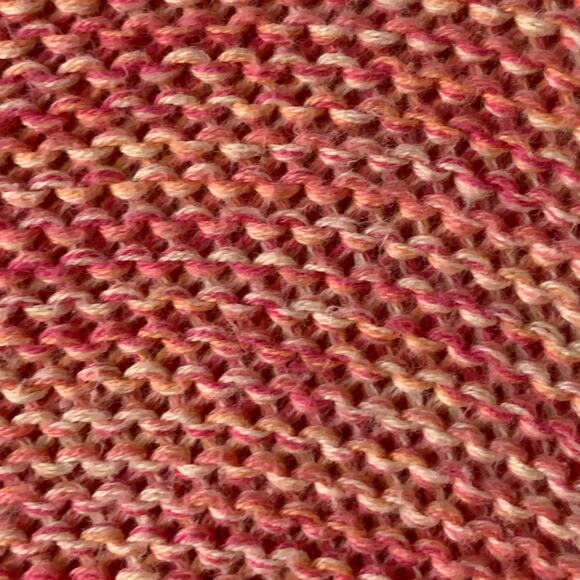 LOFT Pink Pullover Sweater Short Hi Low Bottom Long Sleeve Ribbed Detail Size XS - Picture 7 of 14